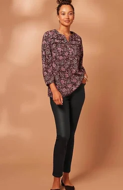 J.Jill Authentic Fit Coated Slim-Leg Jeans | Jjill-Women Pants & Jeans