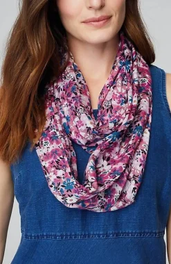 J.Jill Blooming Floral Infinity Scarf | Jjill-Women Ponchos, Ruanas & Scarves