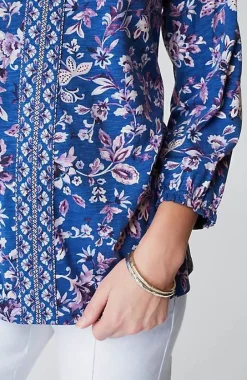 J.Jill Border-Printed Floral Top | Jjill-Women Tops & Tees