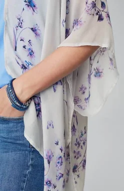 J.Jill Butterfly-Printed Ruana | Jjill-Women Ponchos, Ruanas & Scarves