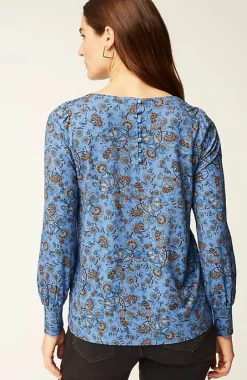 J.Jill Buttoned-Back Cuffed Blouse | Jjill-Women Tops & Tees