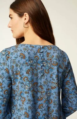 J.Jill Buttoned-Back Cuffed Blouse | Jjill-Women Tops & Tees