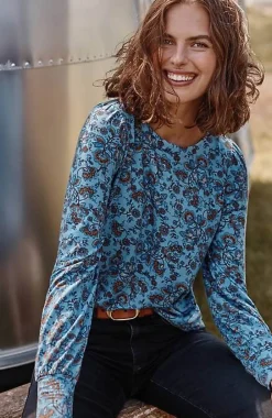 J.Jill Buttoned-Back Cuffed Blouse | Jjill-Women Tops & Tees