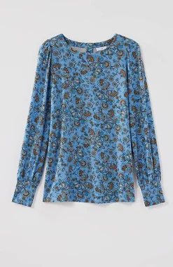 J.Jill Buttoned-Back Cuffed Blouse | Jjill-Women Tops & Tees