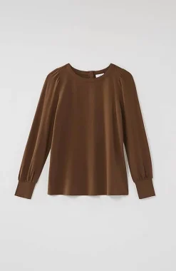 J.Jill Buttoned-Back Cuffed Blouse | Jjill-Women Tops & Tees