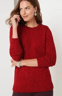 J.Jill Buttoned-Shoulder Pullover Sweater | Jjill-Women Sweaters
