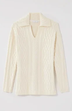 J.Jill Cabled Polo Sweater | Jjill-Women Sweaters