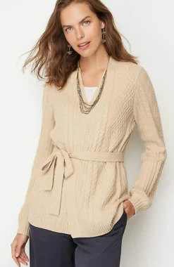 J.Jill Cabled Wrap Cardi | Jjill-Women Sweaters