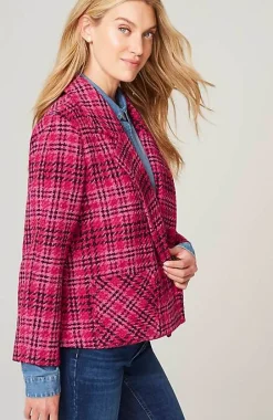 J.Jill Chenille Plaid Swing Jacket | Jjill-Women Jackets & Coats