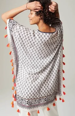 J.Jill Cinched Poncho With Tassels | Jjill-Women Ponchos, Ruanas & Scarves