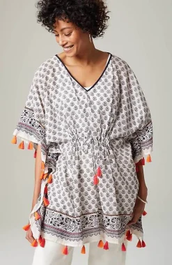 J.Jill Cinched Poncho With Tassels | Jjill-Women Ponchos, Ruanas & Scarves