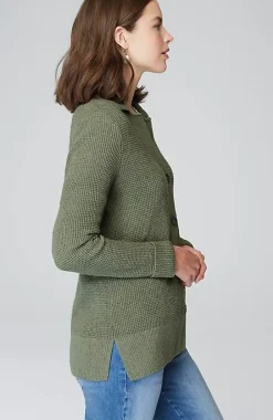 J.Jill Collared Button-Front Textured Cardi | Jjill-Women Sweaters