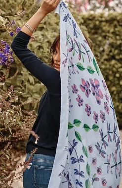 J.Jill Compassion Fund Dragonfly Square Scarf | Jjill-Women Ponchos, Ruanas & Scarves