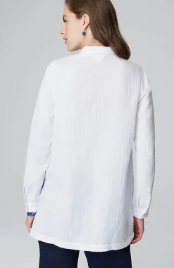 J.Jill Cotton-Gauze Split-Hem Tunic | Jjill-Women Tunics