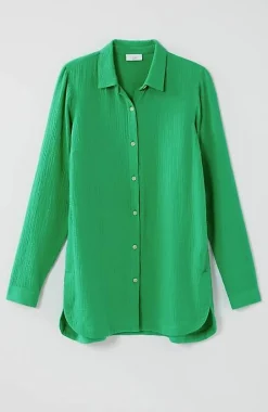 J.Jill Cotton-Gauze Split-Hem Tunic | Jjill-Women Tunics