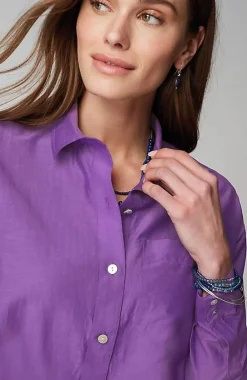 J.Jill Cotton-Silk Twist-Front Top | Jjill-Women Shirts & Blouses