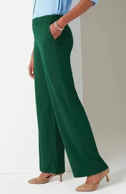 J.Jill Crepe Wide-Leg Trousers | Jjill-Women Pants & Jeans