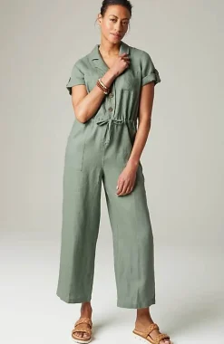 J.Jill Cropped Utility Jumpsuit | Jjill-Women Dresses