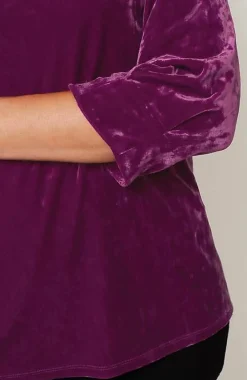 J.Jill Crushed-Velvet A-Line Top | Jjill-Women Tops & Tees