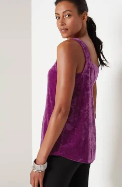 J.Jill Crushed-Velvet Tank | Jjill-Women Tops & Tees
