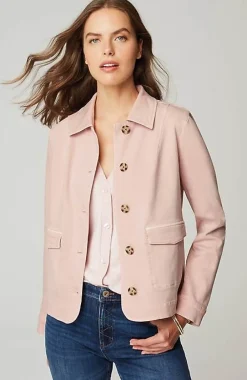 J.Jill Curved-Hem Denim Jacket | Jjill-Women Jackets & Coats
