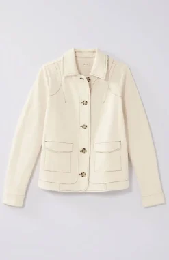 J.Jill Curved-Hem Denim Jacket | Jjill-Women Jackets & Coats
