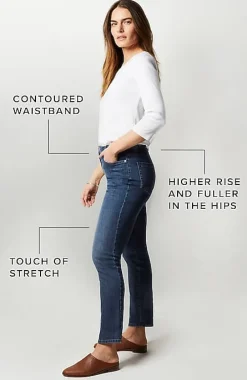 J.Jill Curvy-Fit Slim-Leg Jeans | Jjill-Women Pants & Jeans