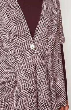 J.Jill Darted Plaid Peplum Cape | Jjill-Women Ponchos, Ruanas & Scarves