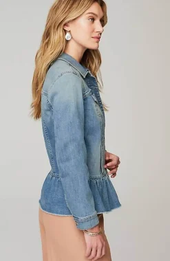 J.Jill Denim Peplum Jacket | Jjill-Women Jackets & Coats