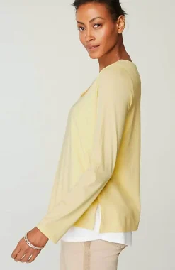 J.Jill Double-Layer Scoop-Neck Tee | Jjill-Women Tops & Tees