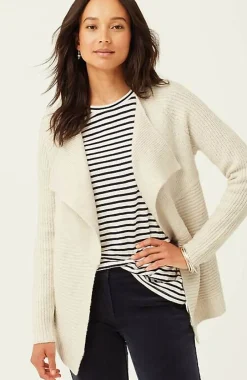 J.Jill Draped-Front Textured Cardi | Jjill-Women Sweaters