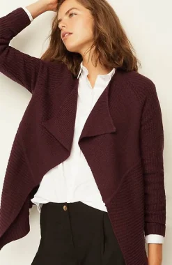 J.Jill Draped-Front Textured Cardi | Jjill-Women Sweaters