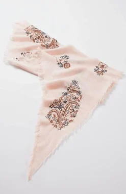J.Jill Embroidered Triangle Scarf | Jjill-Women Ponchos, Ruanas & Scarves