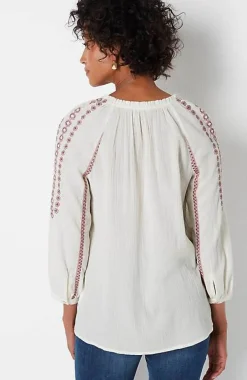 J.Jill Embroidered U0026 Beaded Peasant Top | Jjill-Women Tops & Tees