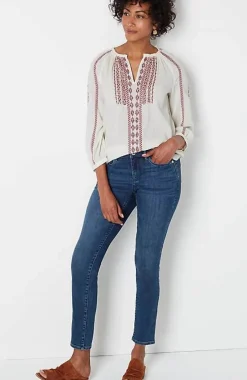 J.Jill Embroidered U0026 Beaded Peasant Top | Jjill-Women Tops & Tees