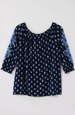 J.Jill Embroidered U0026 Printed Relaxed Top | Jjill-Women Tops & Tees