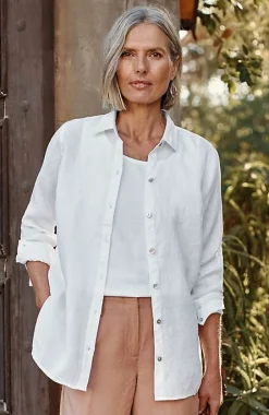 J.Jill Everyday Linen Button-Front Shirt | Jjill-Women Shirts & Blouses