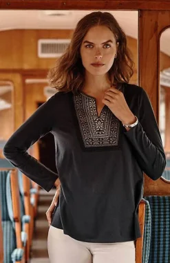 J.Jill Fair Isle Embroidered Top | Jjill-Women Tops & Tees