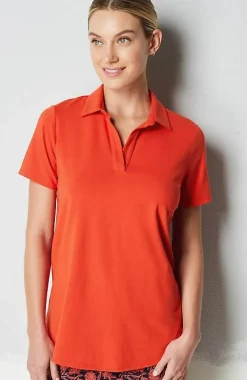 J.Jill Fit Cotton-Stretch Polo Shirt | Jjill-Women Tops & Tees