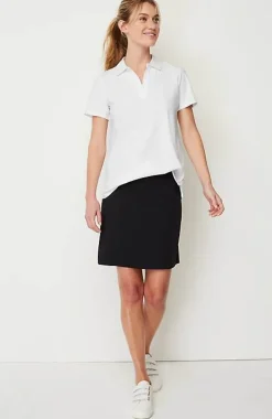 J.Jill Fit Cotton-Stretch Polo Shirt | Jjill-Women Tops & Tees