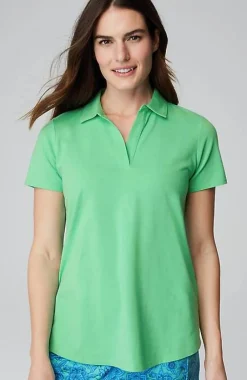 J.Jill Fit Cotton-Stretch Polo Shirt | Jjill-Women Tops & Tees