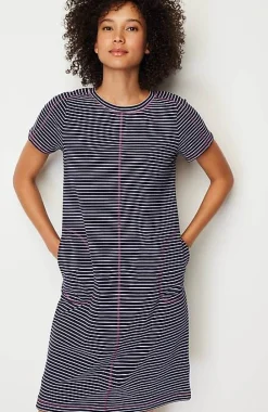 J.Jill Fit Elevate Terry Contrasting-Stitch Dress | Jjill-Women Activewear