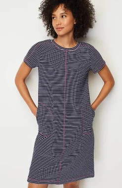 J.Jill Fit Elevate Terry Contrasting-Stitch Dress | Jjill-Women Activewear