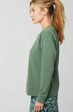 J.Jill Fit Elevate Terry Split-Neck Sweatshirt | Jjill-Women Tops & Tees