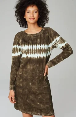 J.Jill Fit French Terry Tie-Dyed Sweatshirt Dress | Jjill-Women Activewear