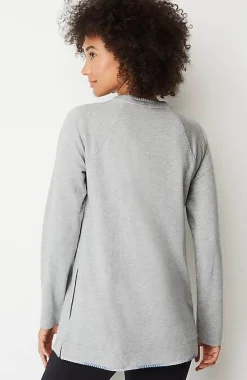 J.Jill Fit Ombre-Stitched Tunic Sweatshirt | Jjill-Women Tops & Tees
