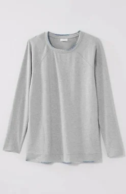 J.Jill Fit Ombre-Stitched Tunic Sweatshirt | Jjill-Women Tops & Tees