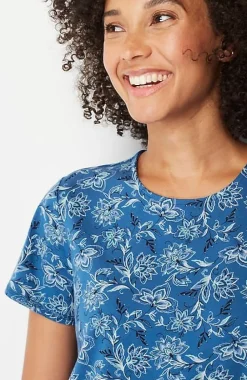 J.Jill Fit Progress Pima-Stretch Shirttail Tee| Jjill-Women Tops & Tees
