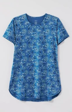 J.Jill Fit Progress Pima-Stretch Shirttail Tee| Jjill-Women Tops & Tees
