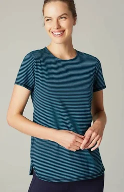 J.Jill Fit Progress Pima-Stretch Shirttail Tee| Jjill-Women Tops & Tees